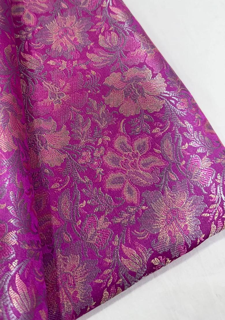 Magenta Brocade Jumpsuit