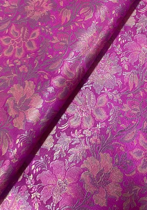 Magenta Brocade Jumpsuit