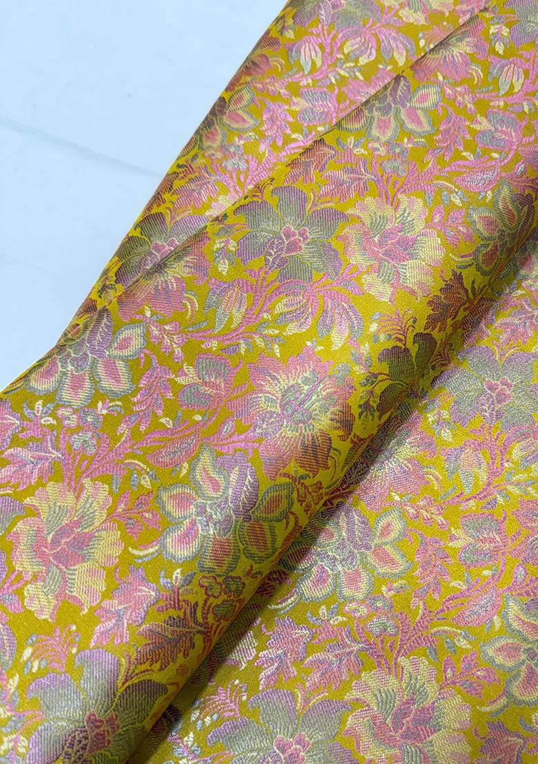 Yellow Brocade Jumpsuit