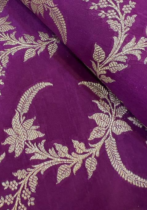 Purple Brocade Dress