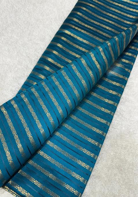 Turquoise Blue Brocade Dress