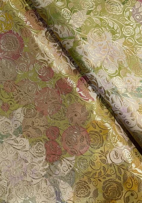 Light Green Brocade Dress