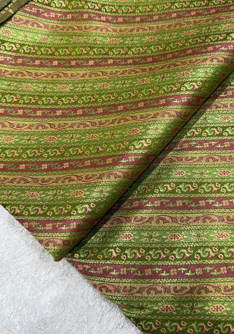 Light Green Brocade Dress