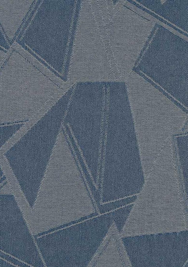 Light Blue Jacquard Denim Co-Ord Set - Indya