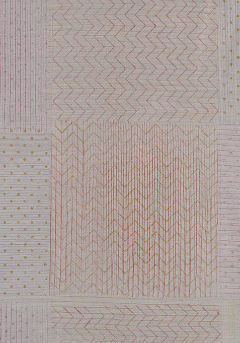 White Printed Chanderi Dress