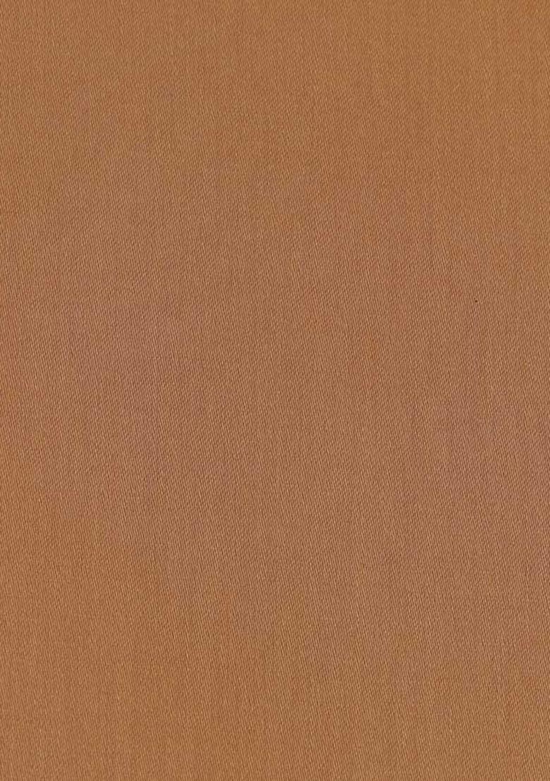 Brown Solid Cotton Dress - Indya