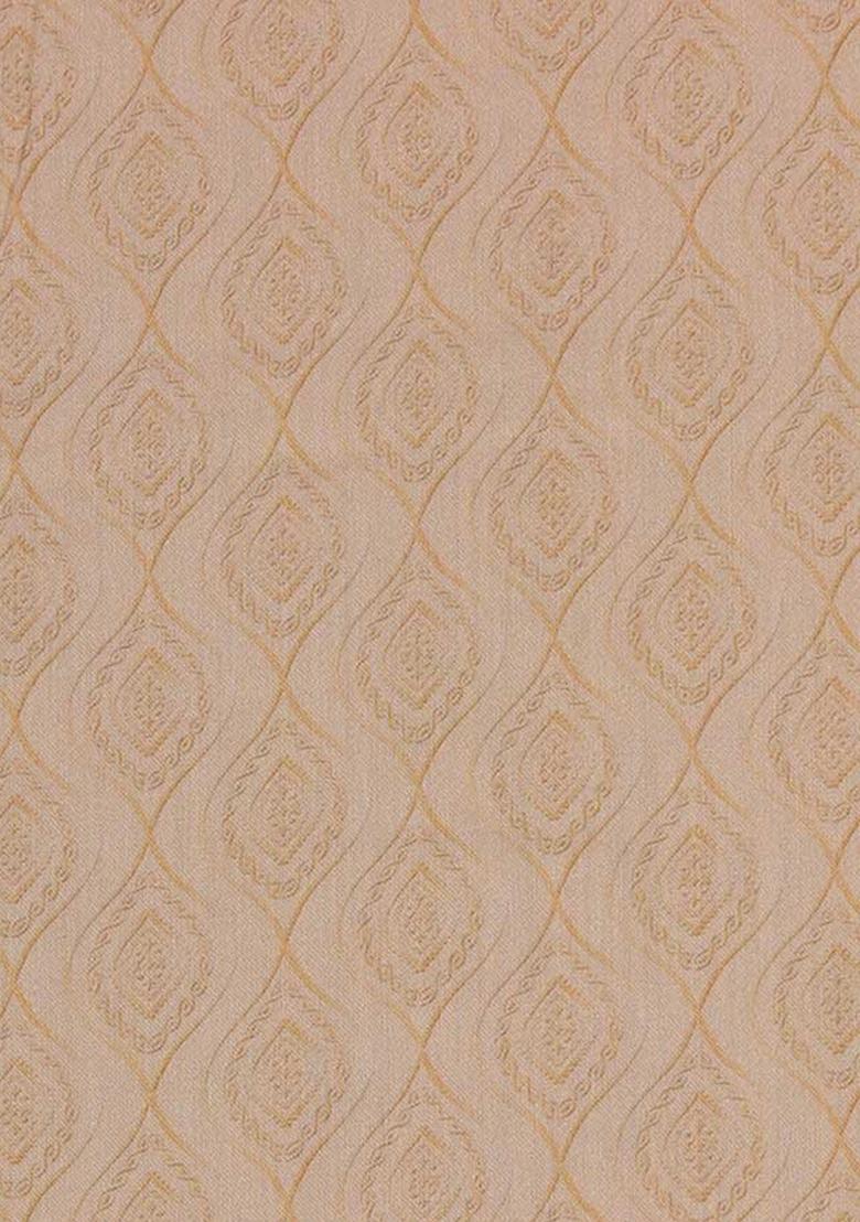 Beige Printed Cotton Dress - Indya