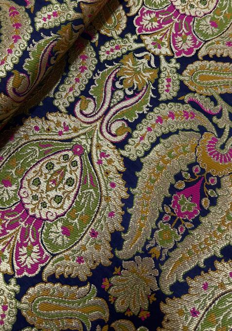 Multicolor Embroidered Brocade Dress