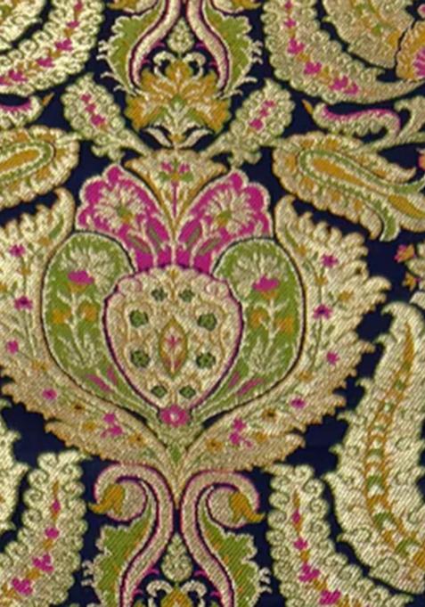 Multicolor Embroidered Brocade Dress