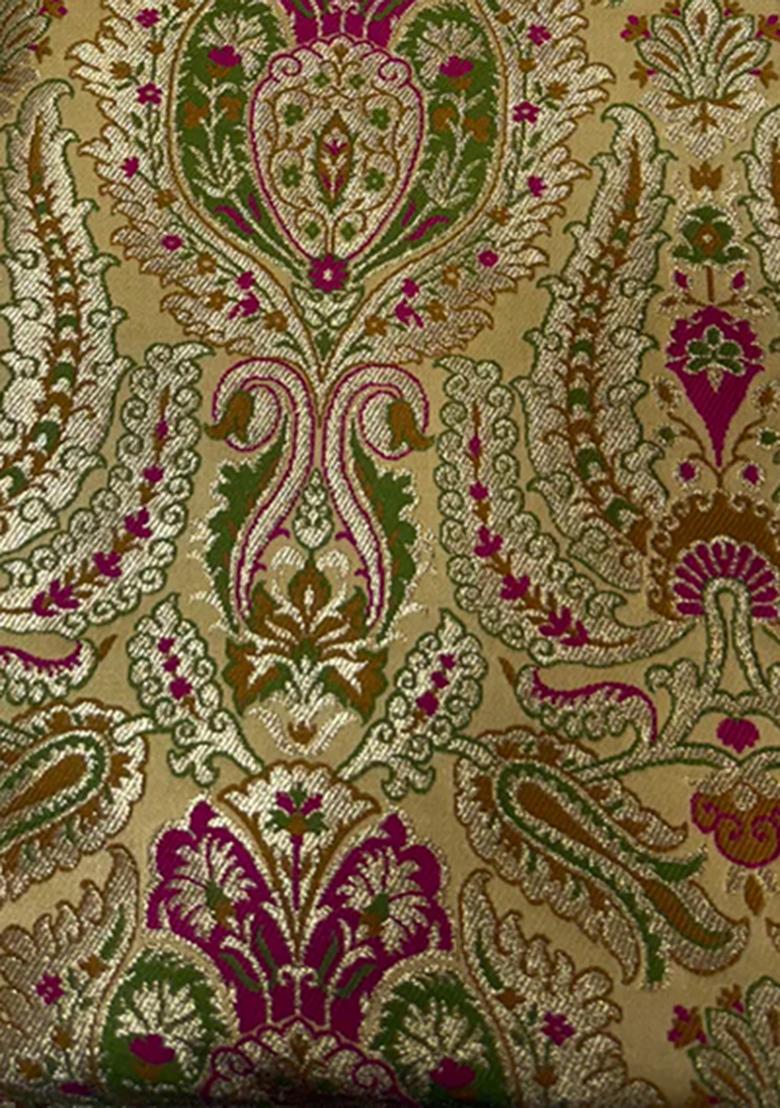 Multicolor Embroidered Brocade Dress