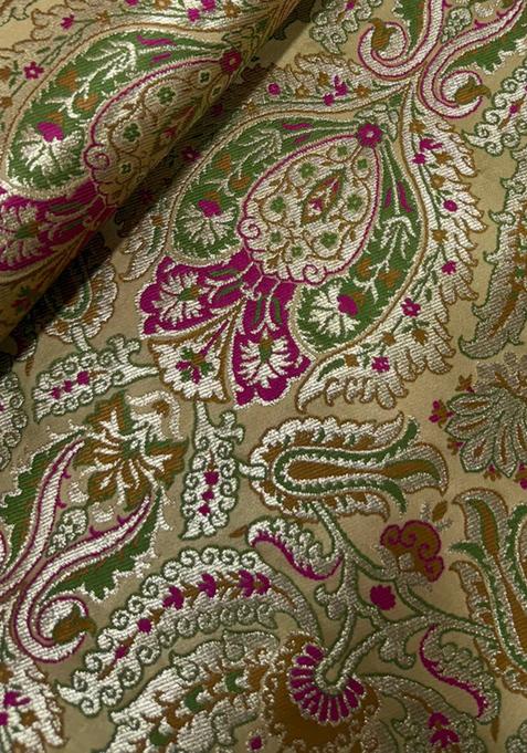 Multicolor Embroidered Brocade Dress