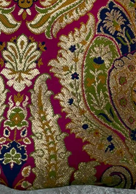 Multicolor Embroidered Brocade Dress