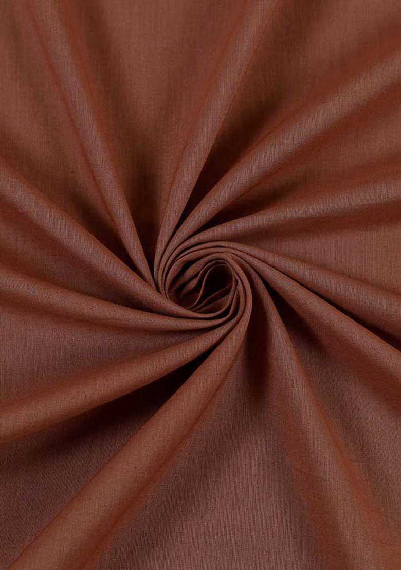 Brown Cambric Dress for Diwali and Festive Wear - Indya