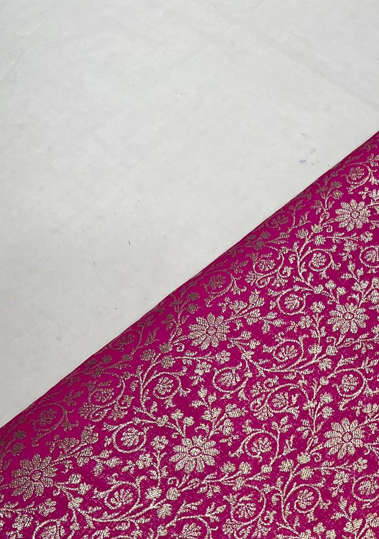 Rani Pink Brocade Dress - Indya