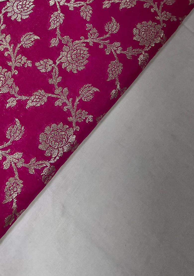 Rani Pink Brocade Dress - Indya