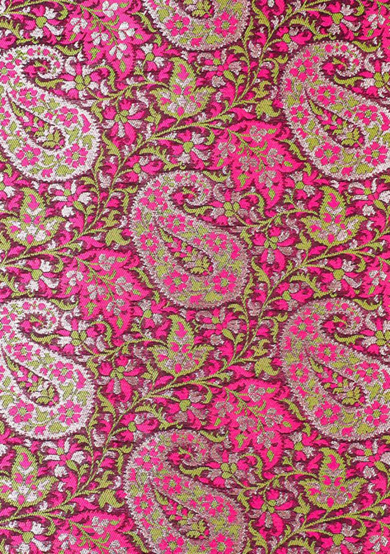 Pink Brocade Dress - Indya