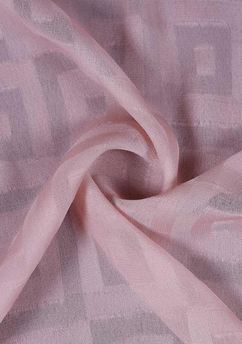 Pastel Pink Textured Georgette Dress