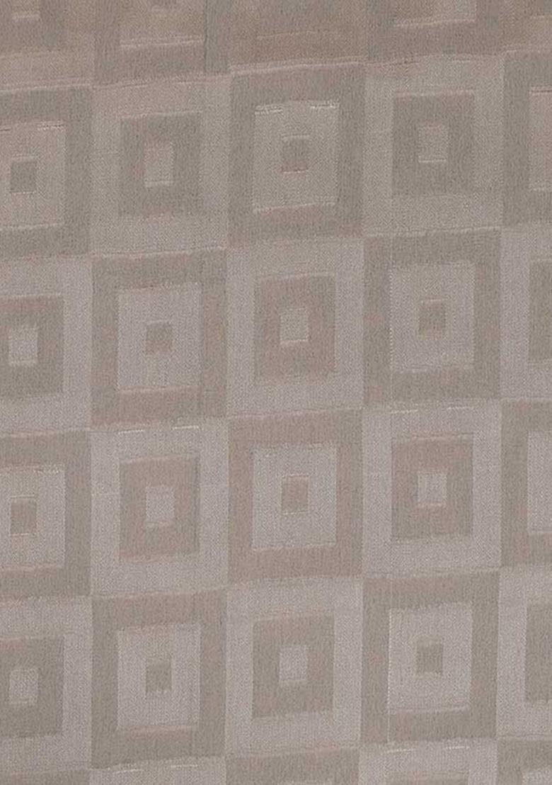 Beige Textured Georgette Dress - Indya