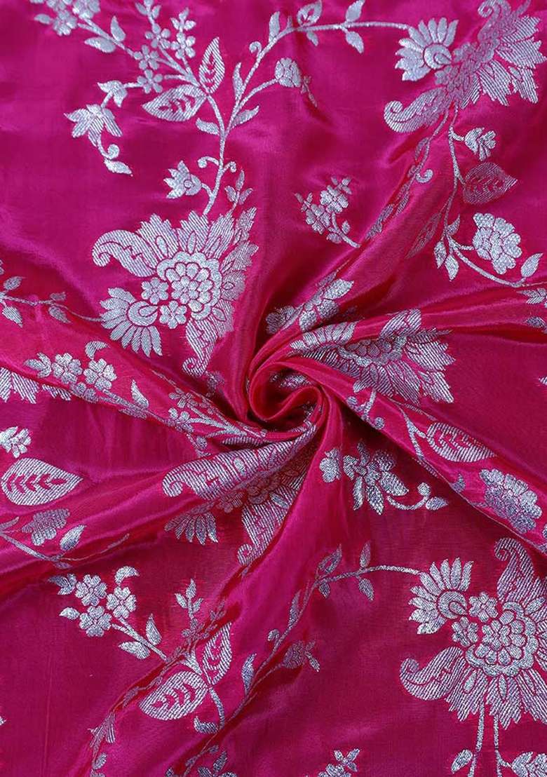 Pink Brocade Dress for Diwali | Wedding & Festive Wear - Indya