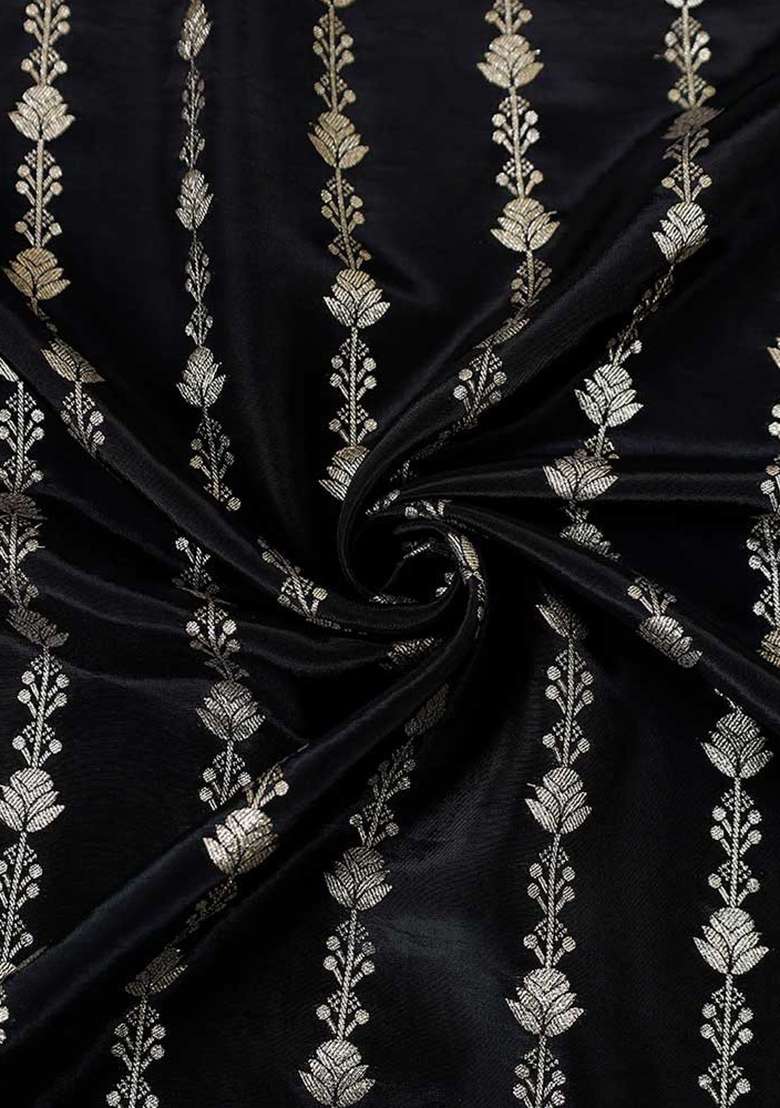 Black Brocade Dress for Diwali | Wedding & Festive Wear - Indya