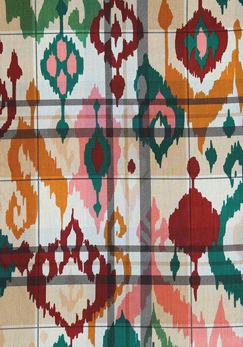 Multi Color Abstract Print Cotton Dress