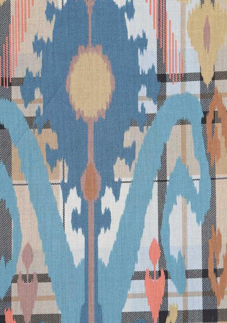 Multi Color Abstract Print Cotton Dress