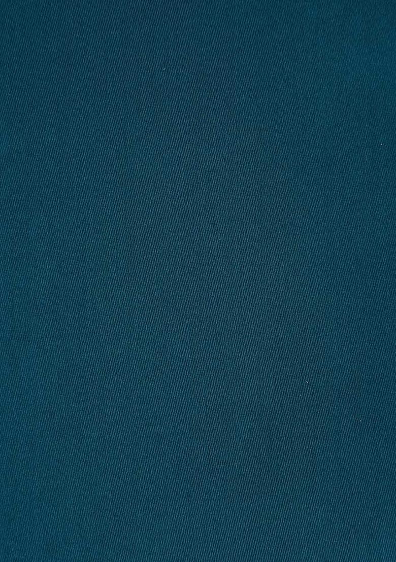 Blue Solid Cotton Dress - Indya