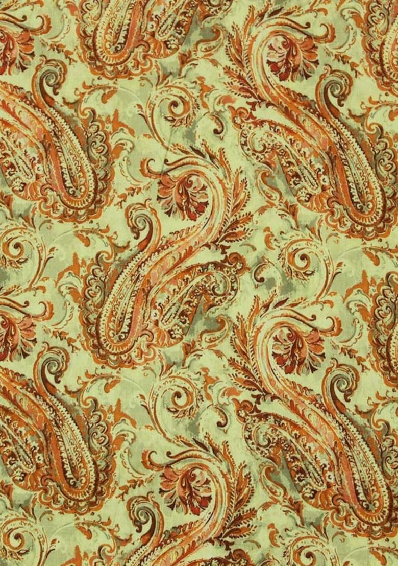 Yellow Abstract Print Cotton Dress - Indya