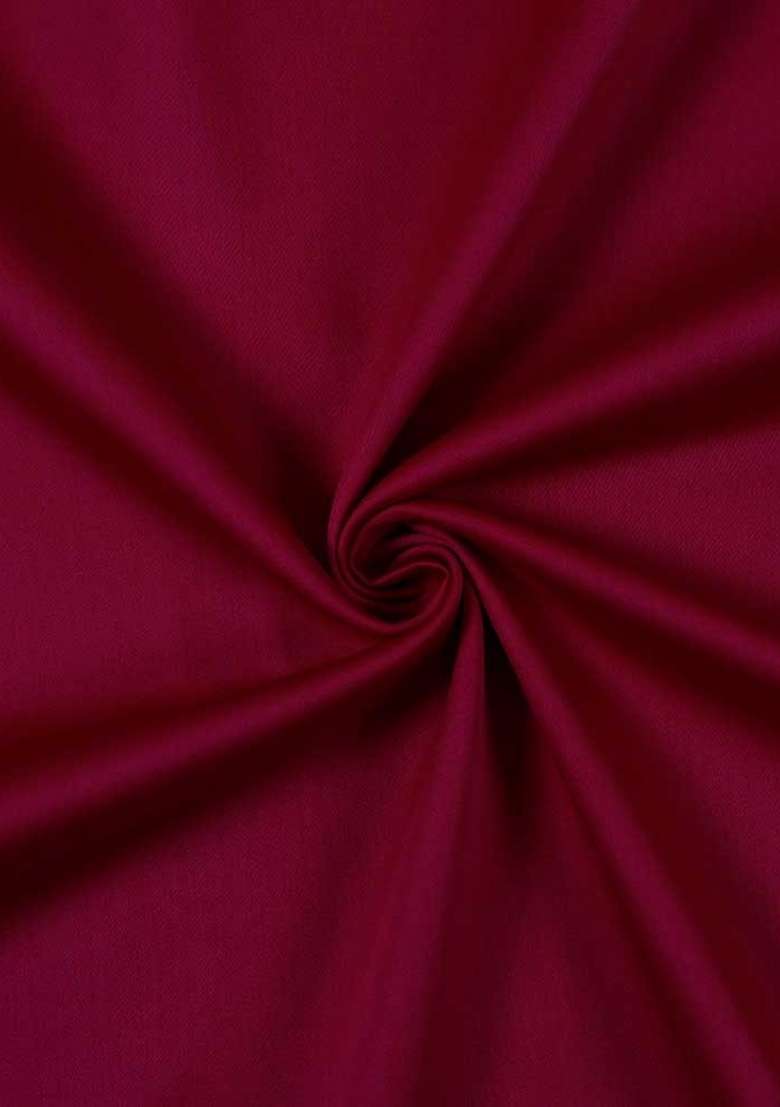 Red Solid Cotton Dress for Diwali | Wedding & Festive Wear - Indya