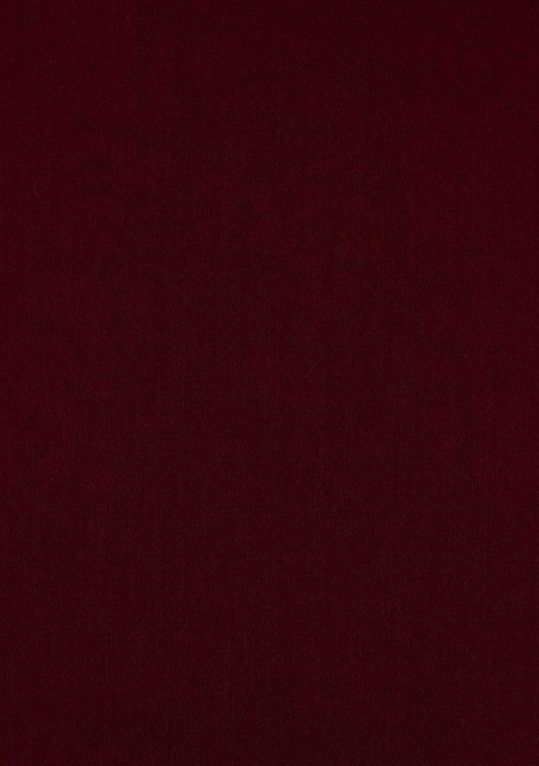 Red Solid Cotton Dress - Indya