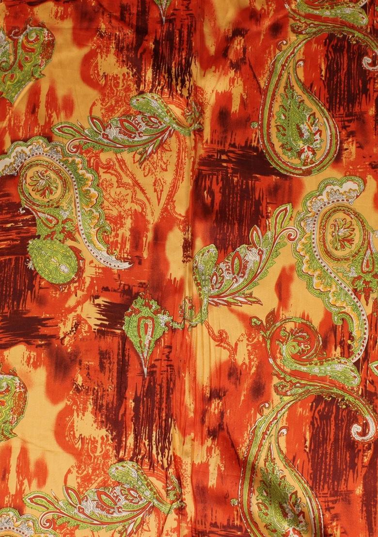 Multi Color Abstract Print Cotton Dress