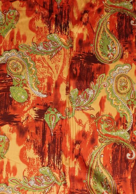 Multi Color Abstract Print Cotton Dress