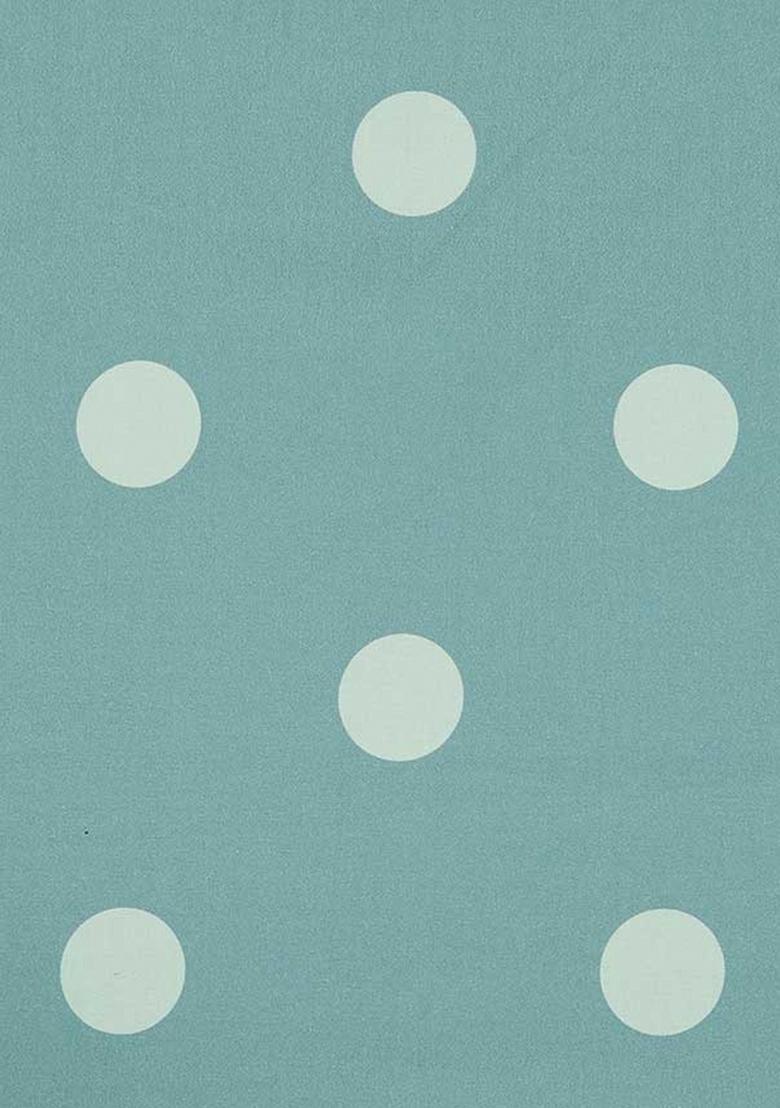 Blue Polka Dot Print Cotton Dress - Indya