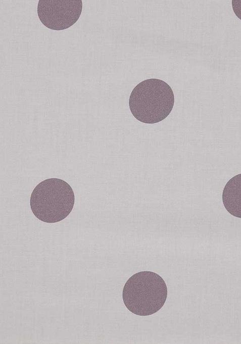 White Polka Dot Print Cotton Dress