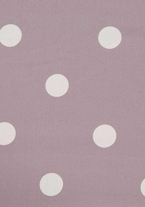 Pink Polka Dot Print Cotton Dress