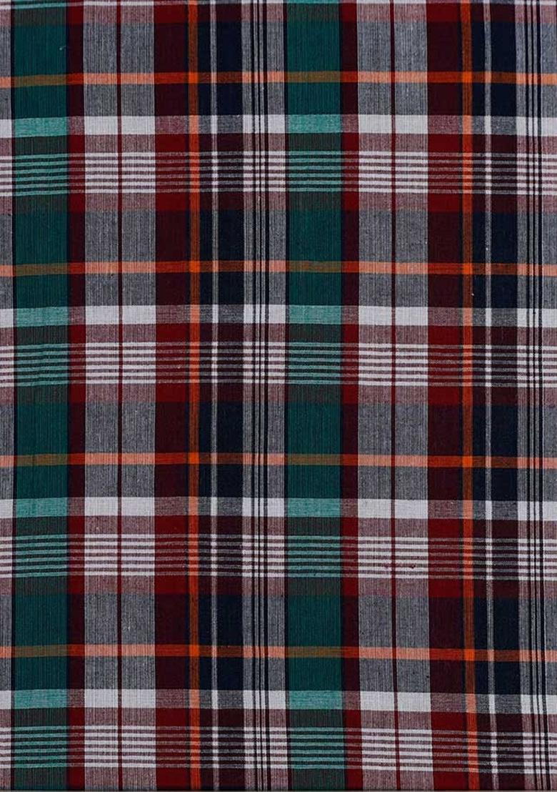 Multicolor Cotton Checked Dress - Indya