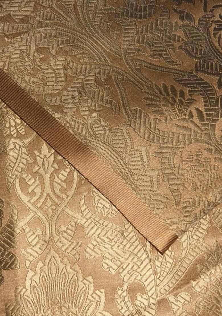 Golden Brocade Dress - Indya