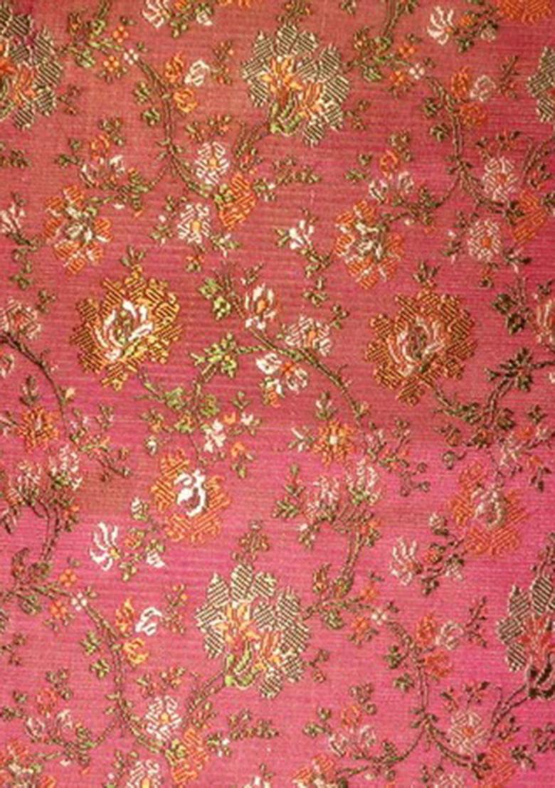 Pink Brocade Dress - Indya