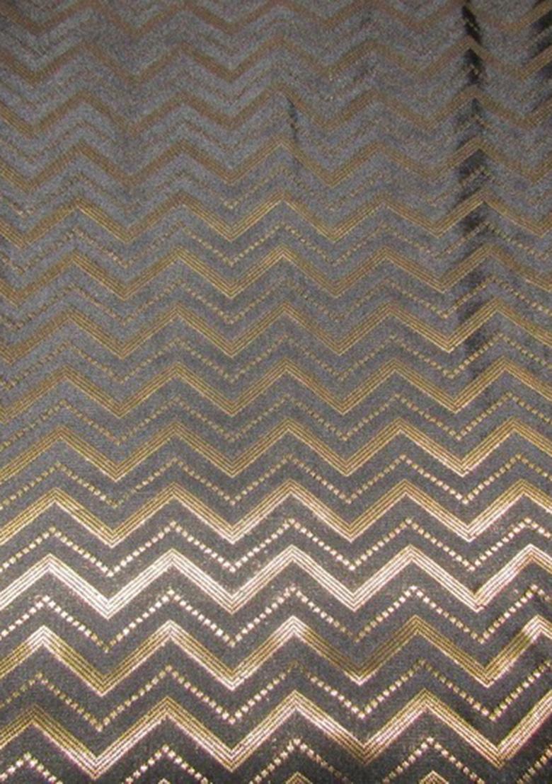 Metalic Gold Brocade Dress - Indya