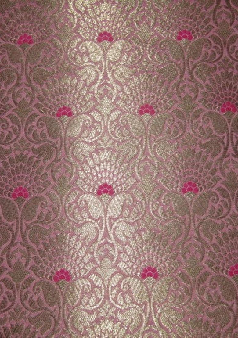 Purple Brocade Dress - Indya