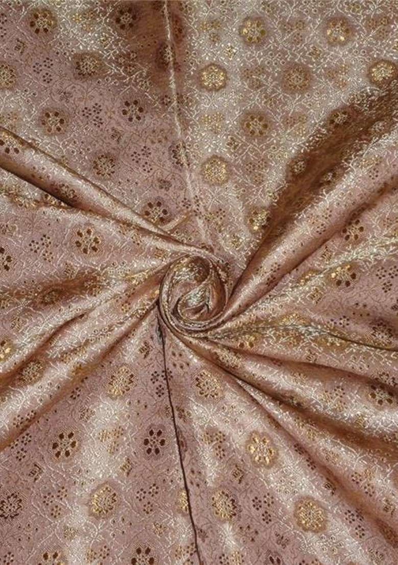 Pink Brocade Dress - Indya