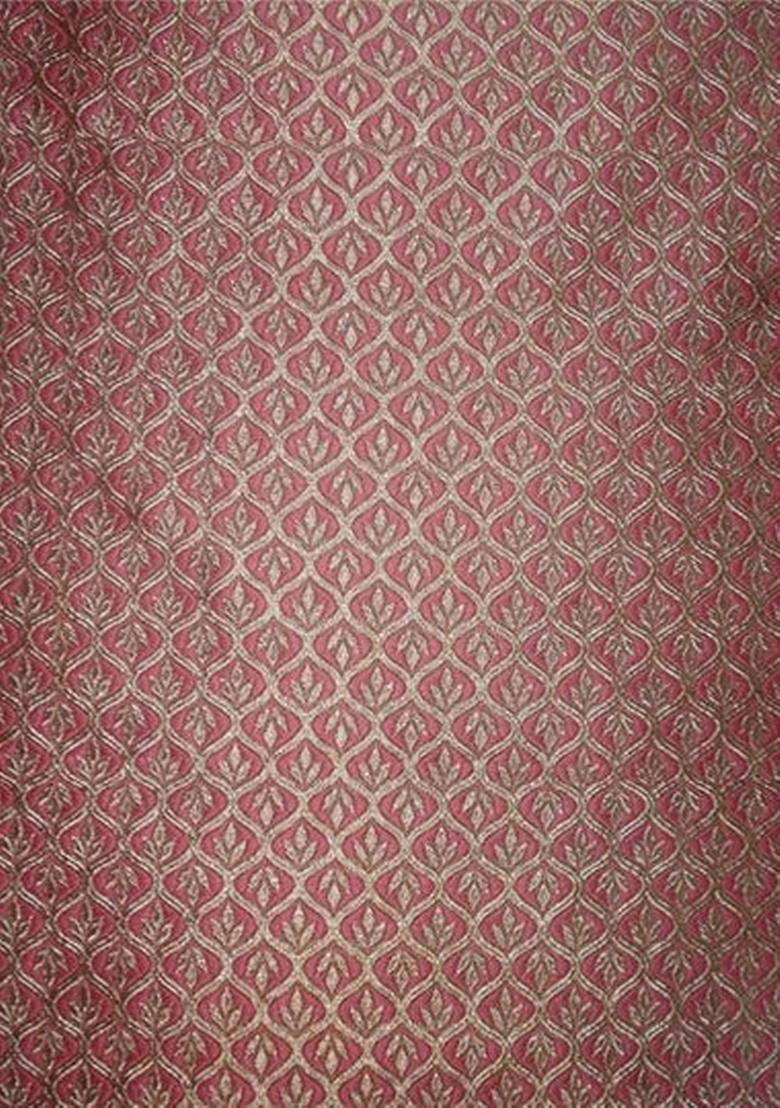 Pink Brocade Dress - Indya