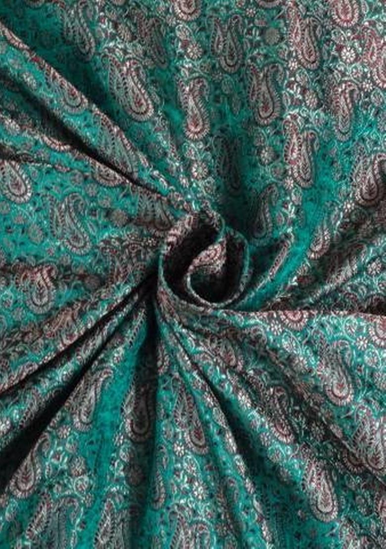 Sea Green Brocade Dress