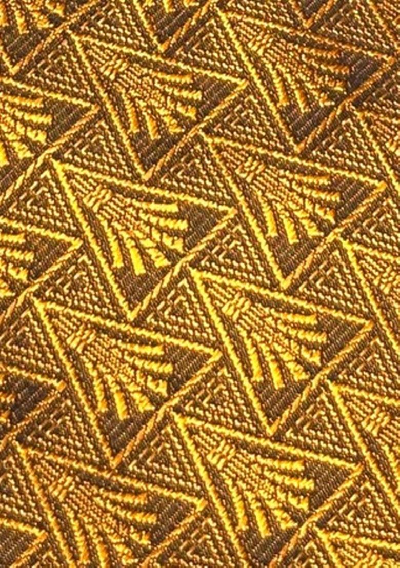 Brown Brocade Dress - Indya