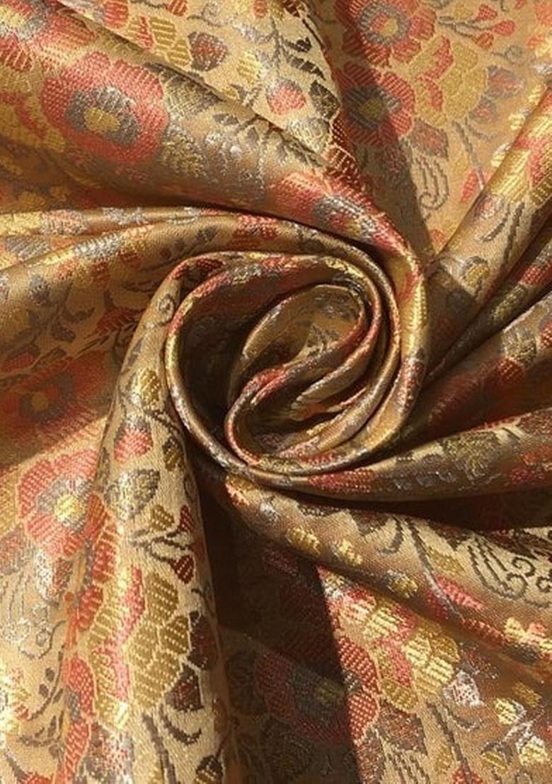 Green Brocade Dress - Indya