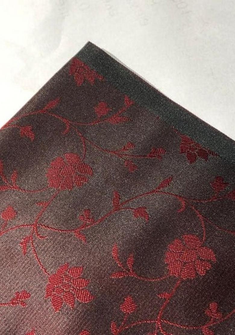 Red Brocade Dress - Indya