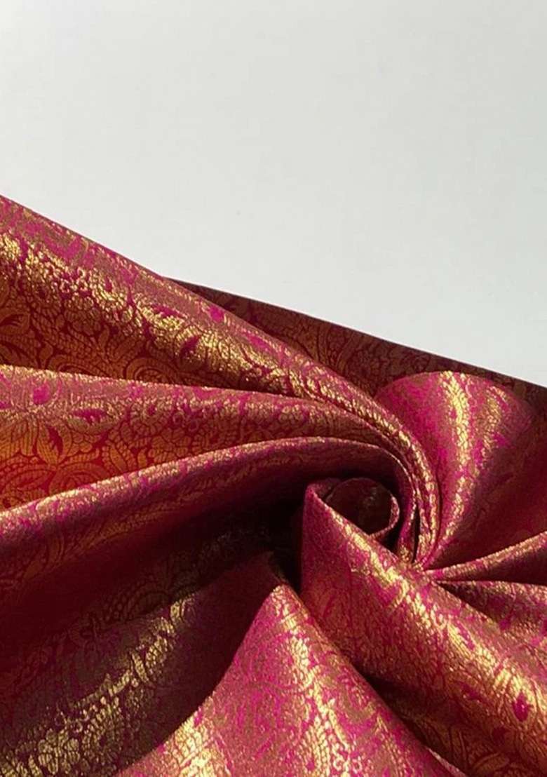Green Brocade Dress - Indya
