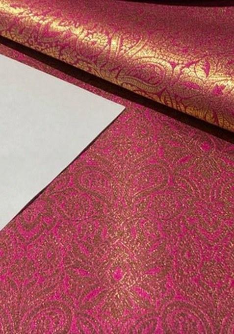 Orange Brocade Dress