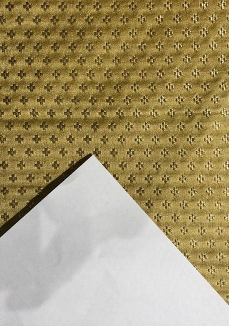 Golden Brocade Dress - Indya