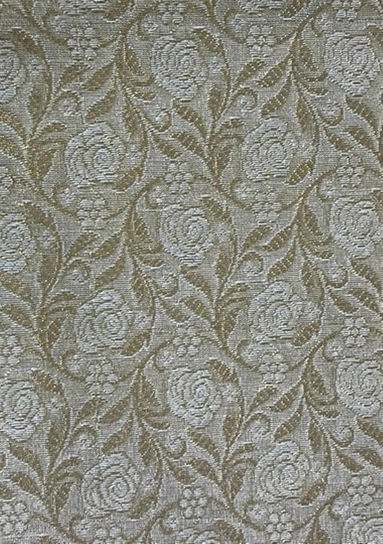 Beige Brocade Dress - Indya